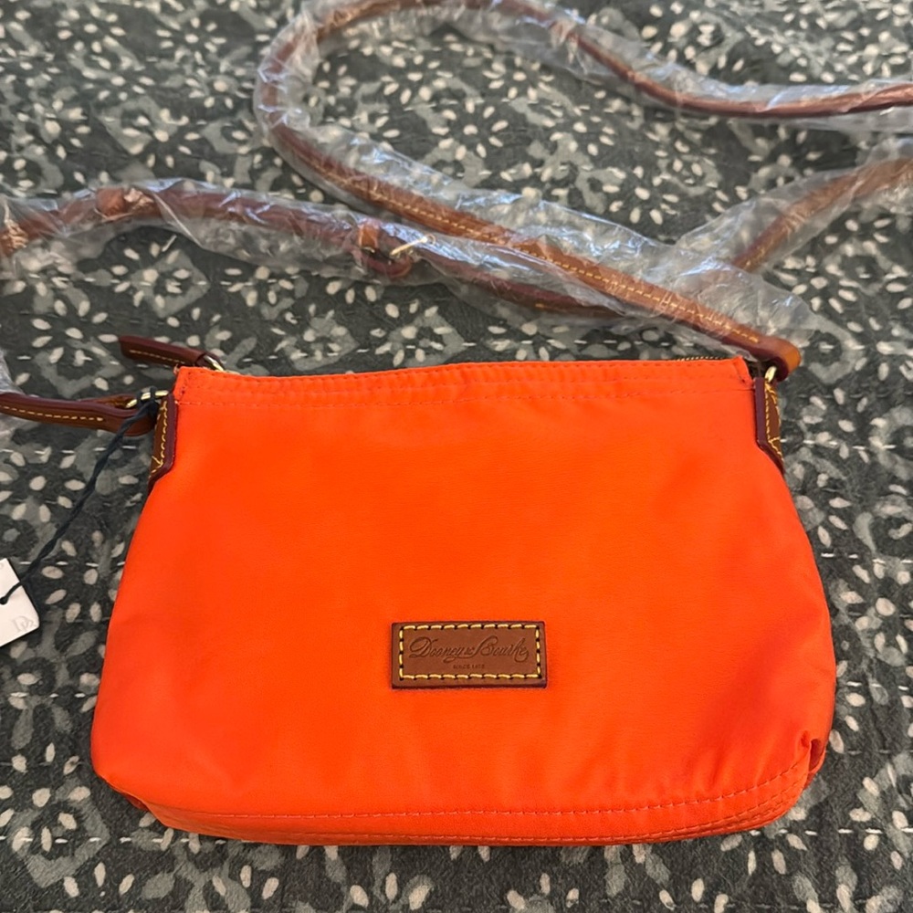 Dooney and Bourke Crossbody Pouchette NWT clementine
